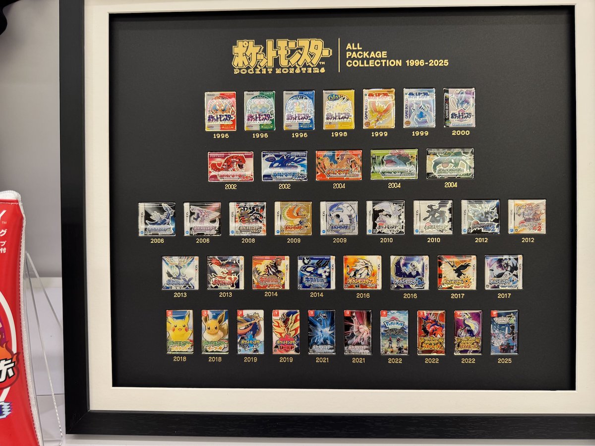 オールパッケージコレクションは1996初代からポケモンZAまで