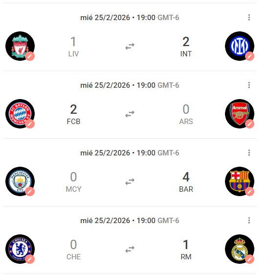 RESULTADOS - SUPERLIGA A - JORNADA 1