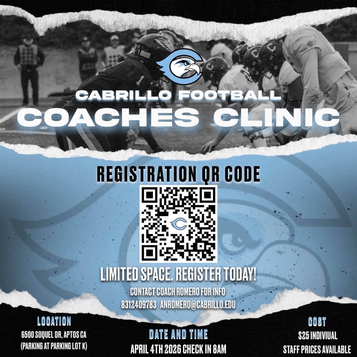 Cabrillo College Football tweet media