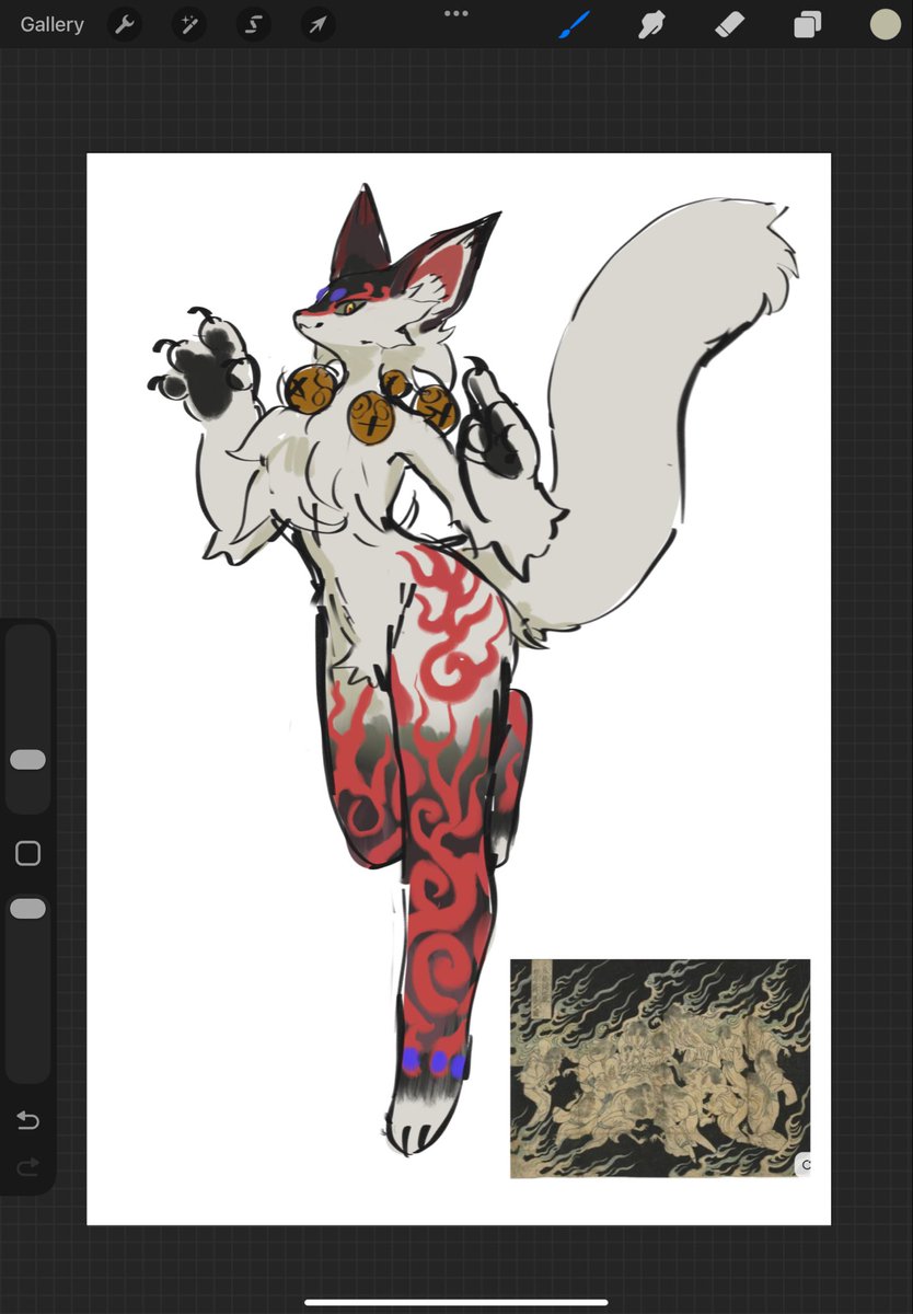 Ghost flame kitsune 🔥