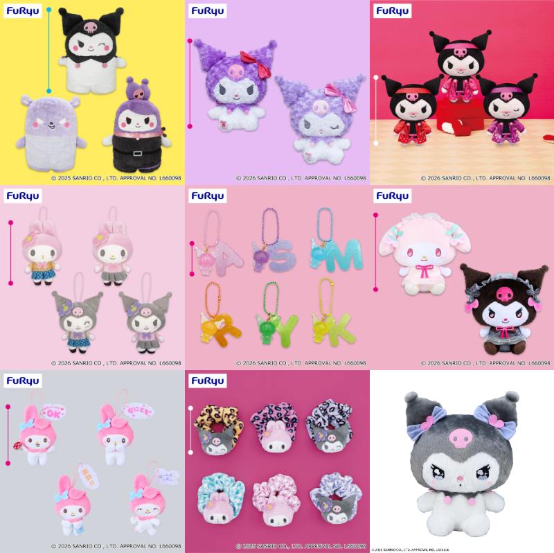 マイメロディ♡クロミプライズグッズ8種セット ⚠️3月登場のプライズ【追加】📣／ マイメロディ・クロミの3月