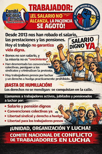 AsambleaCNCTL's tweet photo. ¡TRABAJADOR: NOS HAN QUITADO TODO, LA PACIENCIA SE AGOTÓ! Desechemos las ilusiones y rescatemos lo que nos pertenece.  Acompáñanos  #El26ALasInspectorias                                              #AlMinisterioDelTrabajo https://t.co/NhvjguswLr