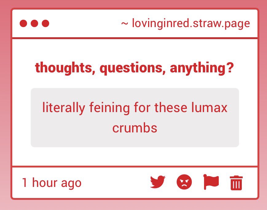 L0VINGINRED's tweet image. I hate to break it to you but it’s all crumbs for awhile now 😭 but once we get to the meal I #promise it’ll be worth it