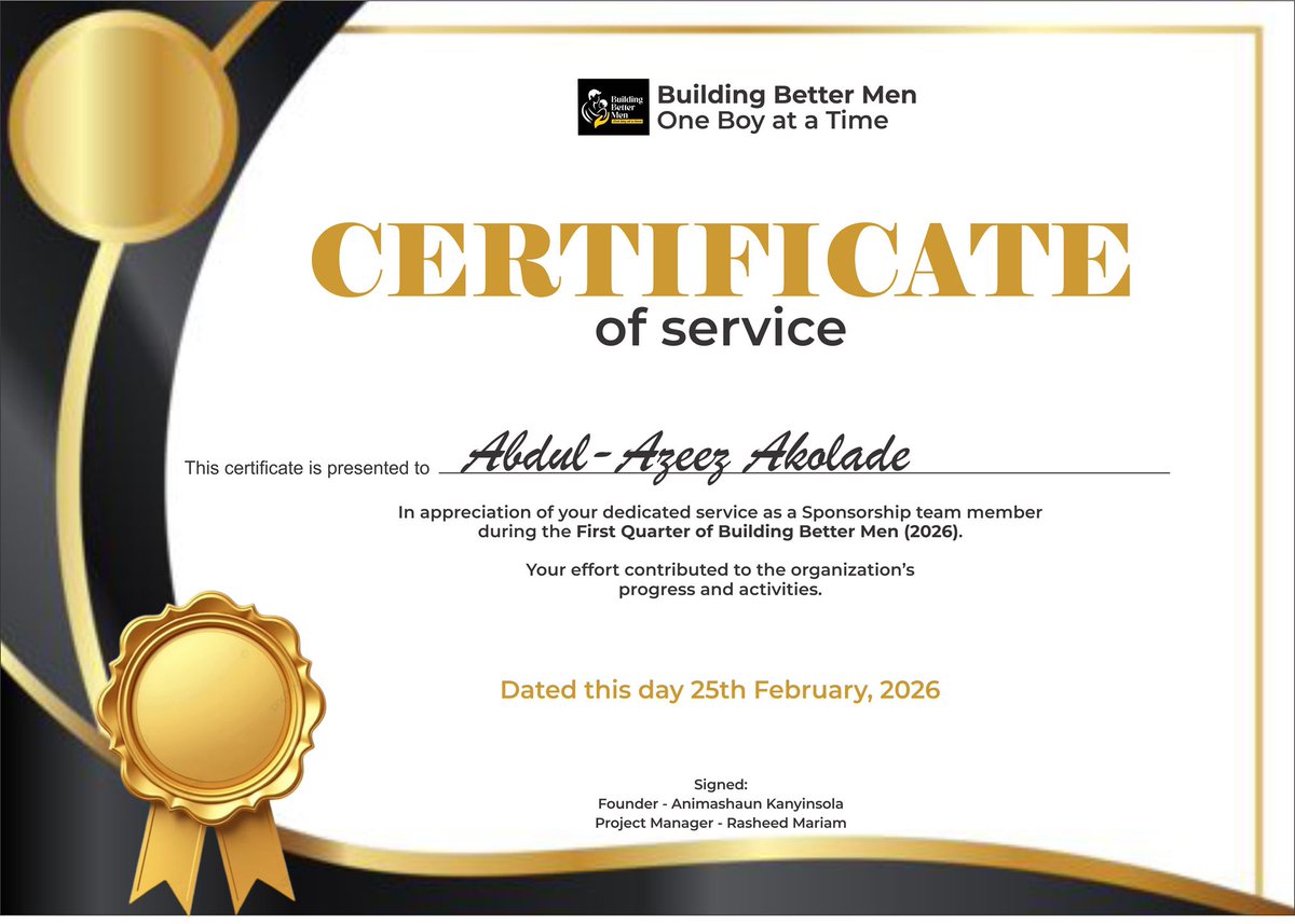 Presidooo_'s tweet photo. Ronaldo once said โI donโt chase the awards, the awards chase meโ
I donโt chase the certificates, they chase me.๐โโ๏ธ
#servicetohumanity
#buildingbettermen
#shapingthefutureoftheboychild
#oneboyatatime https://t.co/n0QMfWpbVr
