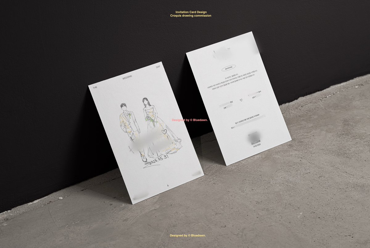 bldesign__'s tweet photo. 청첩장 크로키 드로잉 디자인 커미션 
;  Wedding invitation letter croquis drawing design commission 

/ https://t.co/mUDbRn9uPs
