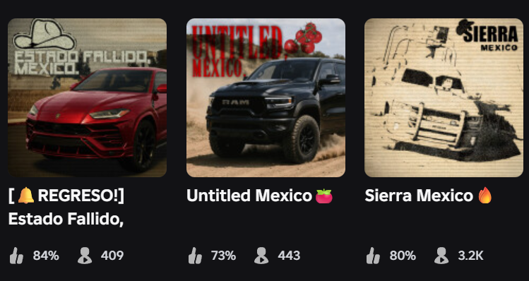 CorpSierraMX's tweet photo. Actualmente somos top #1 en Mexico con mas de 4K jugadores activos! #ROBLOX #RobloxDevs #GamingDaily #LatinAmerica #latam https://t.co/g0FOncA95R