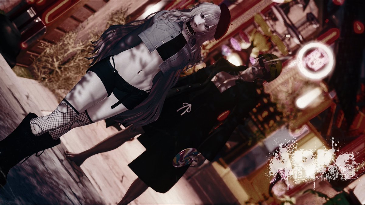 PSO2NGS_SS #ma7ロゴ 『空仔×帰蝶』🕶🚬 👣ﾋﾀ…👣ﾋﾀ…👣ﾋﾀ… ⛑️🍭