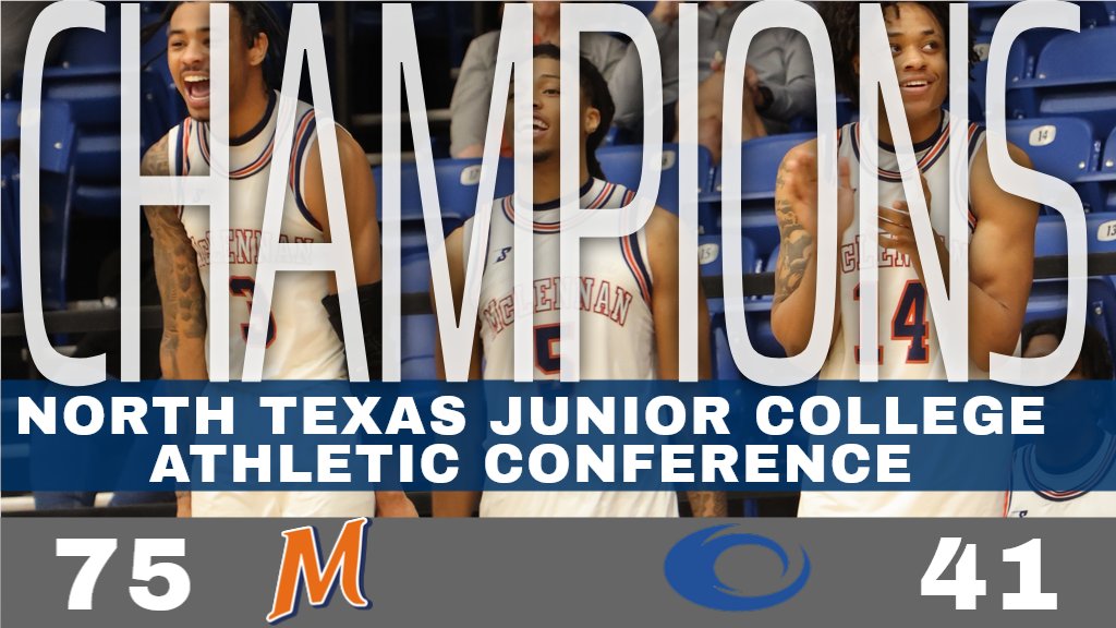 McLennanSports's tweet photo. CONFERENCE CHAMPIONS!!!! Highlanders secure the NTJCAC Championship with a 75-41 thumping of the Collin Cougars, giving Kevin Gill the 750th victory in his coaching career.

#GoLanders | #ContinuingTheLegacy https://t.co/0zpPoDU6Rg