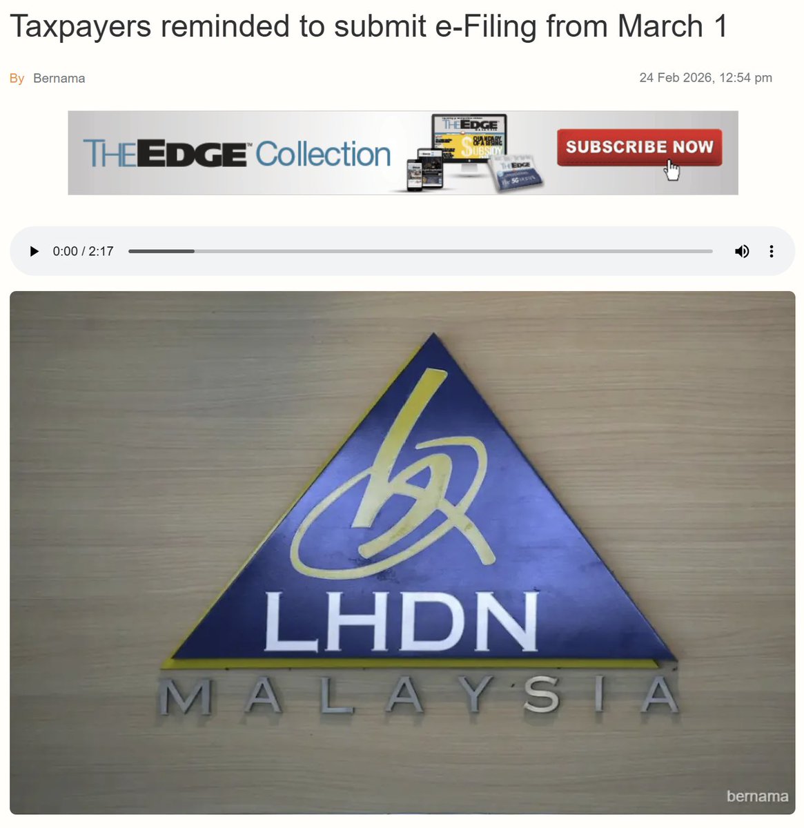 Dear Malaysians, you can file your taxes from March 1.

For Muslims, this means that you can receive your tax refund before Raya. 🤞

I compiled a list of 12 common reliefs you shouldn’t miss.

Bookmark this. 👇