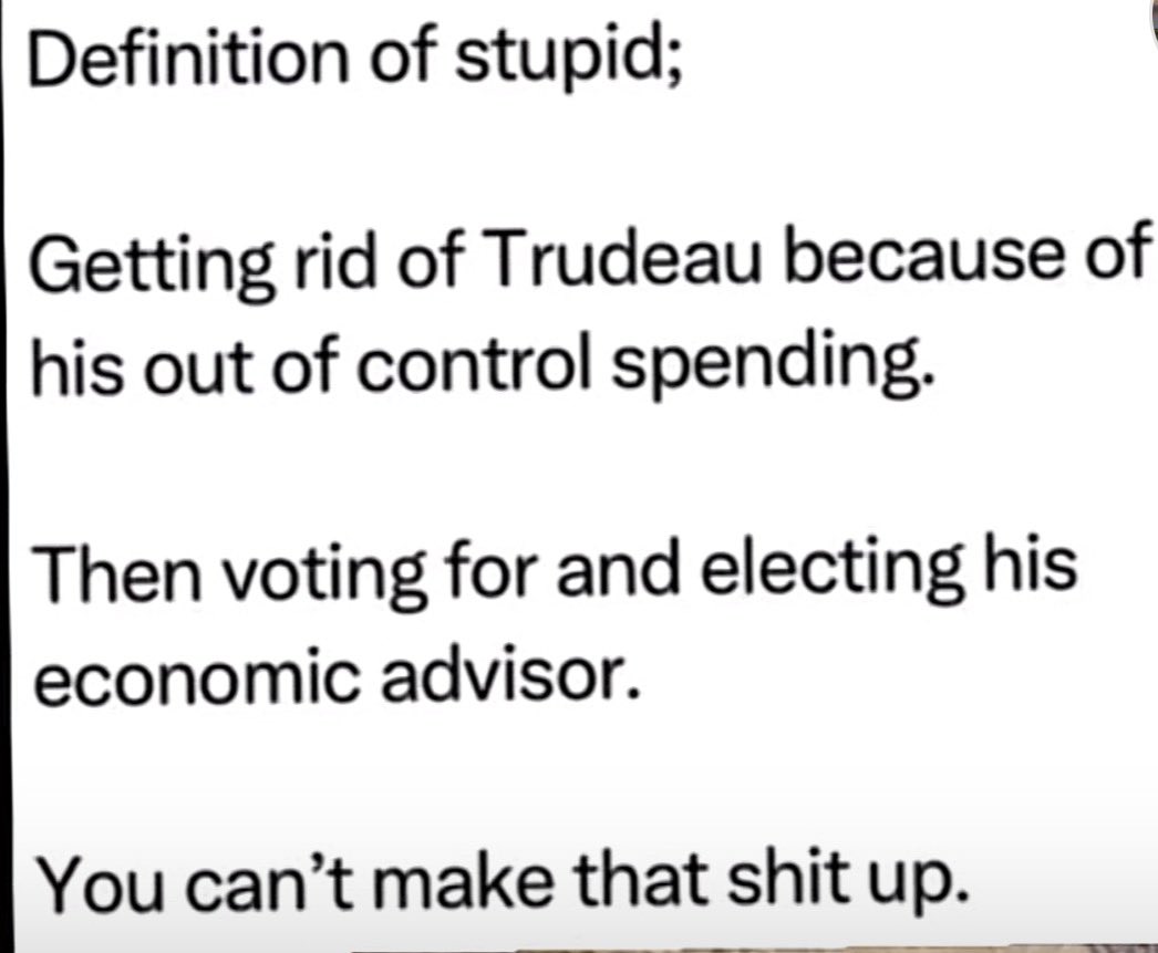 Here’s your definition of stupid..