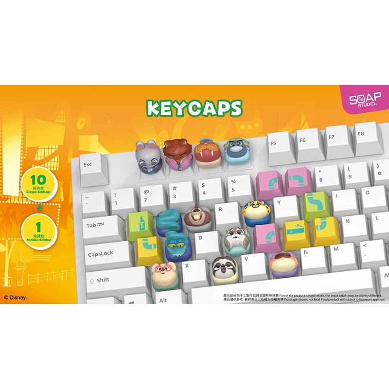 A zoo, ooh, ooh〜🎶 ストラップ付きキーキャップから 『ズートピア2