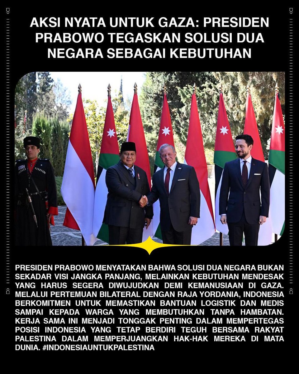 icowh's tweet photo. #IndonesiaUntukPalestina
Aksi Nyata Prabowo menegaskan solusi dua negara sebagai kebutuhan nya https://t.co/jf2VryZQUc