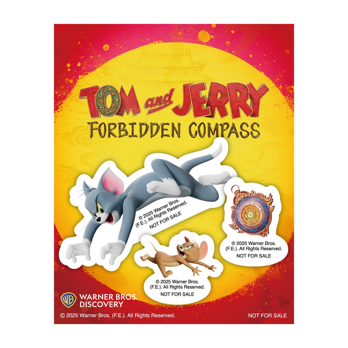 TandJ_compass's tweet photo. 🎫前売券情報
3/20(金)より、特典付きムビチケ前売券の発売も決定！

🐾購入特典
「追いかけっこ！ステッカーセット」(数量限定)

トムとジェリー、
そして物語のカギを握る「星の羅針盤」の
キュートな３枚セットです✨
早めにゲットしてね💨

映画の情報は👇️
https://t.co/s9DTLokyLj https://t.co/z3QHi7bA91