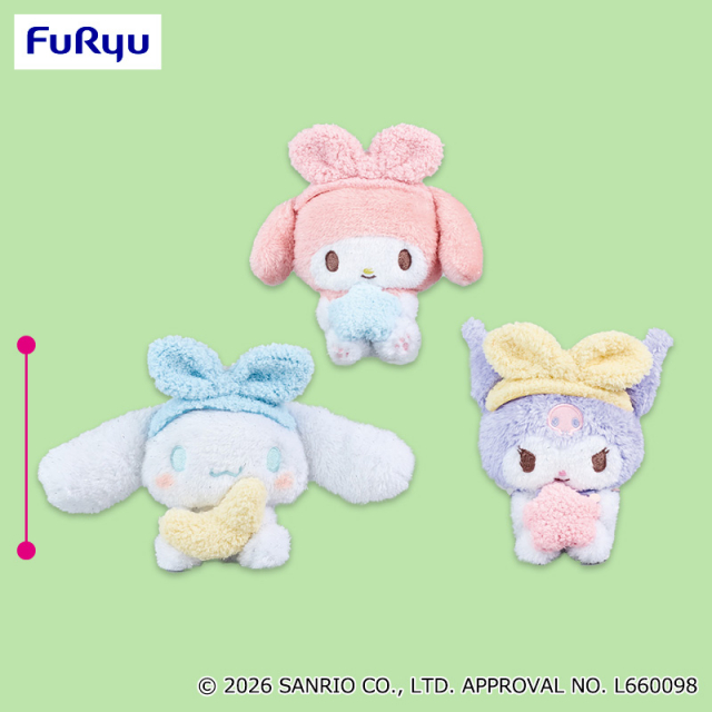 サンリオキャラクターズ おめかしキラキラぬいぐるみ　4体セット　×3 2026年03月2週登場 サンリオキャラクターズ おめかしキラキラ