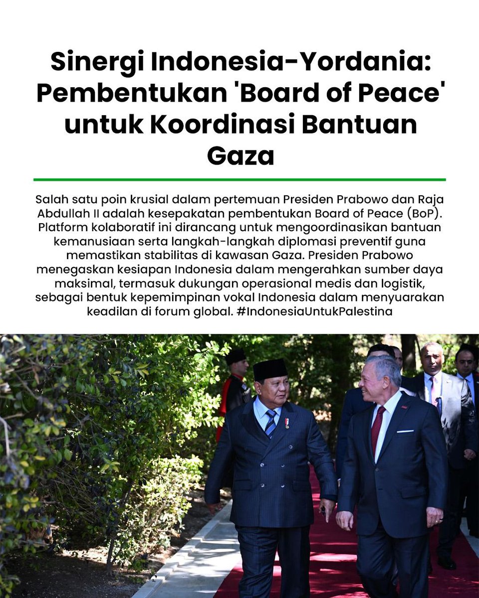 ChibiFar's tweet photo. bersinergi pembentukan 'board of peace' untuk bantuan gaza #IndonesiaUntukPalestina
Aksi Nyata Prabowo https://t.co/FDo7tD903X