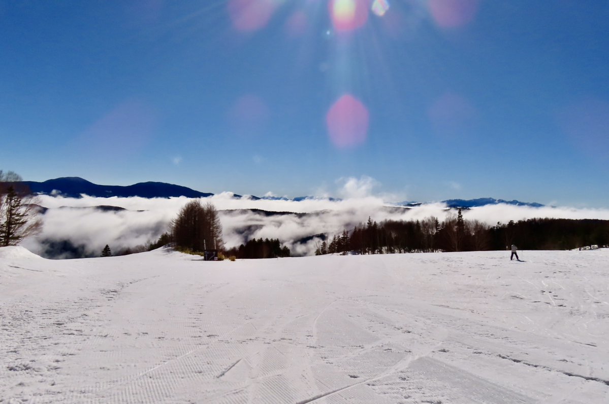 2/26(木) 雲海🌤 <a href="/Mt_Norikura/">Mt.乗鞍スノーリゾート</a> 

『のりお』君は雨で少し痩せました💦

真っ白なゲレンデを抜けて行くと、美しい雲海がお出迎え*\(^o^)/*

ピステンが無理なコース有り
気をつけて滑りましょう😅

#ザ鉄腕DASH #18歳以下リフト券無料 #家族に優しいローカルゲレンデ #この雪を知らずに大人にはさせない
