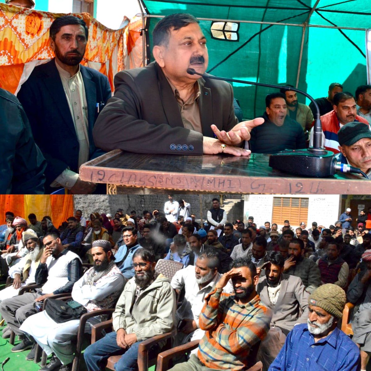 PoonchDm's tweet photo. Block Diwas at Lassana, Poonch: DC Ashok Kumar Sharma engages with locals, hears grievances on roads, health, education, water & power.
Assured priority redressal & time-bound action. Committed to seamless services during Ramzan! #BlockDiwas @OfficeOfLGJandK @CM_JnK @diprjk https://t.co/wRwh2UpMze