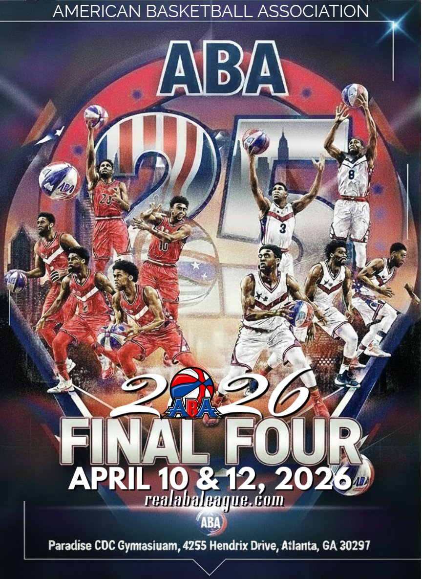 MOCAPS_ABA's tweet photo. @RealABAleague 25th Anniversary Championship Weekend is coming, April 10-12, 2026 in ATL.  Get your tickets now at https://t.co/YTQBI1JvWn #LikeNoOther #ATL https://t.co/R1yS2r0sSU