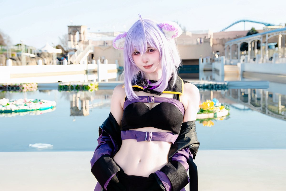 しのさんコスも📷もバキバキできちゃうのしゅごすぎ💗
撮影ありがとうございました✨

〈cosplay〉
ホロライブ/猫又おかゆ

📷雨空しのさん　<a href="/Amezora_shino44/">雨空 しの@ラグ両日</a>

#cosplay 
#猫又おかゆ
#ラグコスプチ