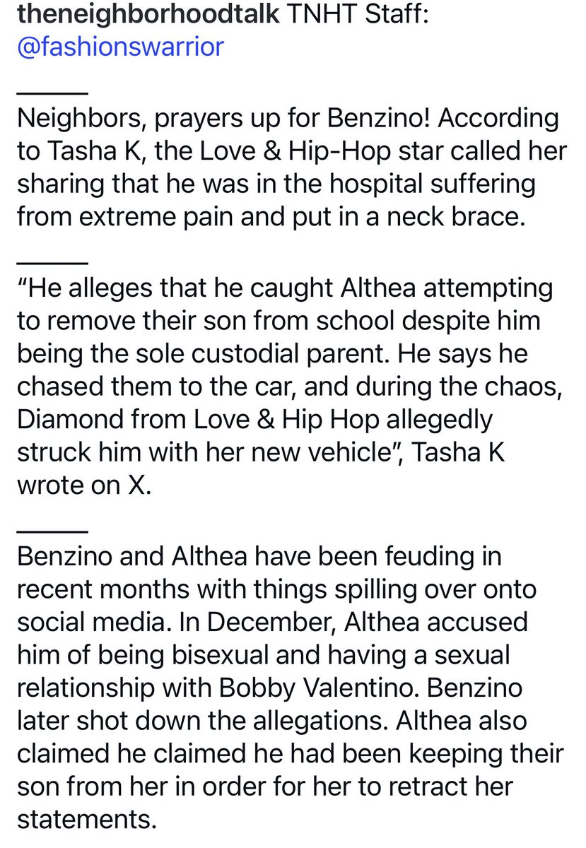 JaysRealityBlog's tweet image. TheNeighborhoodTalk reports #Benzino has been hospitalized after being hit by a car that was allegedly being driven by #Diamond 😩