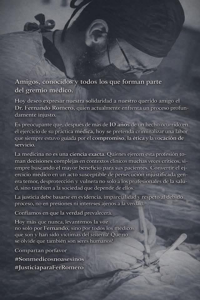 dra_bones's tweet photo. Amigos porfavor compartan:
El Dr. Fernando quien se desempeñaba como profesor titular y jefe de servicio de CPR en el CMLALM en Toluca se encuentra preso,  siendo culpado de homicidio de un paciente, tras la realización de una liposucción, dicho procedimiento fue hace 13 años https://t.co/M9qDmocDIP