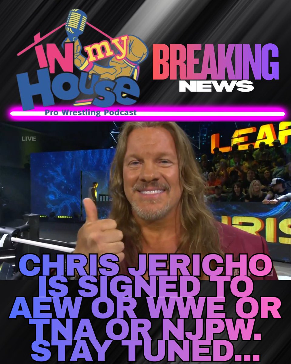 Breaking! 

Please credit <a href="/INMYHOUSEPOD/">IN MY HOUSE PRO WRESTLING PODCAST</a> 

#InMyHousePod #ChrisJericho #WWE #TNA #AEW #NJPW #BreakingNews