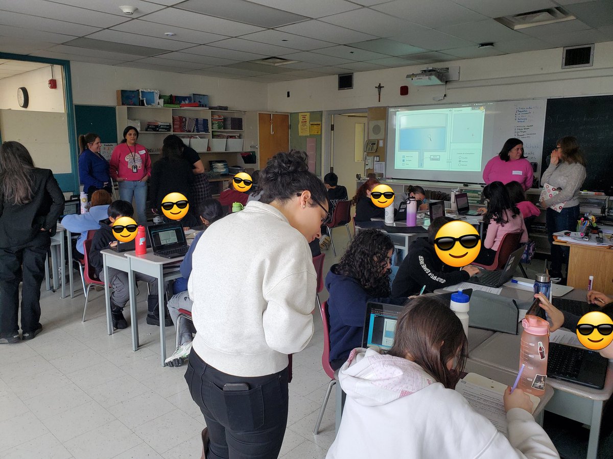 DP_math's tweet photo. @DP_math & @DPTechTeam engaging today in PD w/ French Immersion & Extended French intermediate teachera that included a Gizmos @ExploreLearning lesson model in French. Lots of learning & student engagement. Thank you @stthomasmore19 for hosting our group. ๐ #dpmath #dptech https://t.co/Cu0nr65yYk