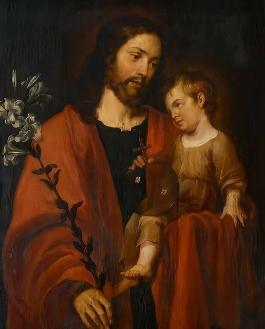 “Habiéndosele concedido a Santa María Magdalena de Pazzis una de las más gloriosas Santas hijas de Nuestra Señora del Escapulario- contemplar en un éxtasis la gloria de San José, exclamó: ‘José, unido como está a Jesús y a María, es como una estrella resplandeciente que