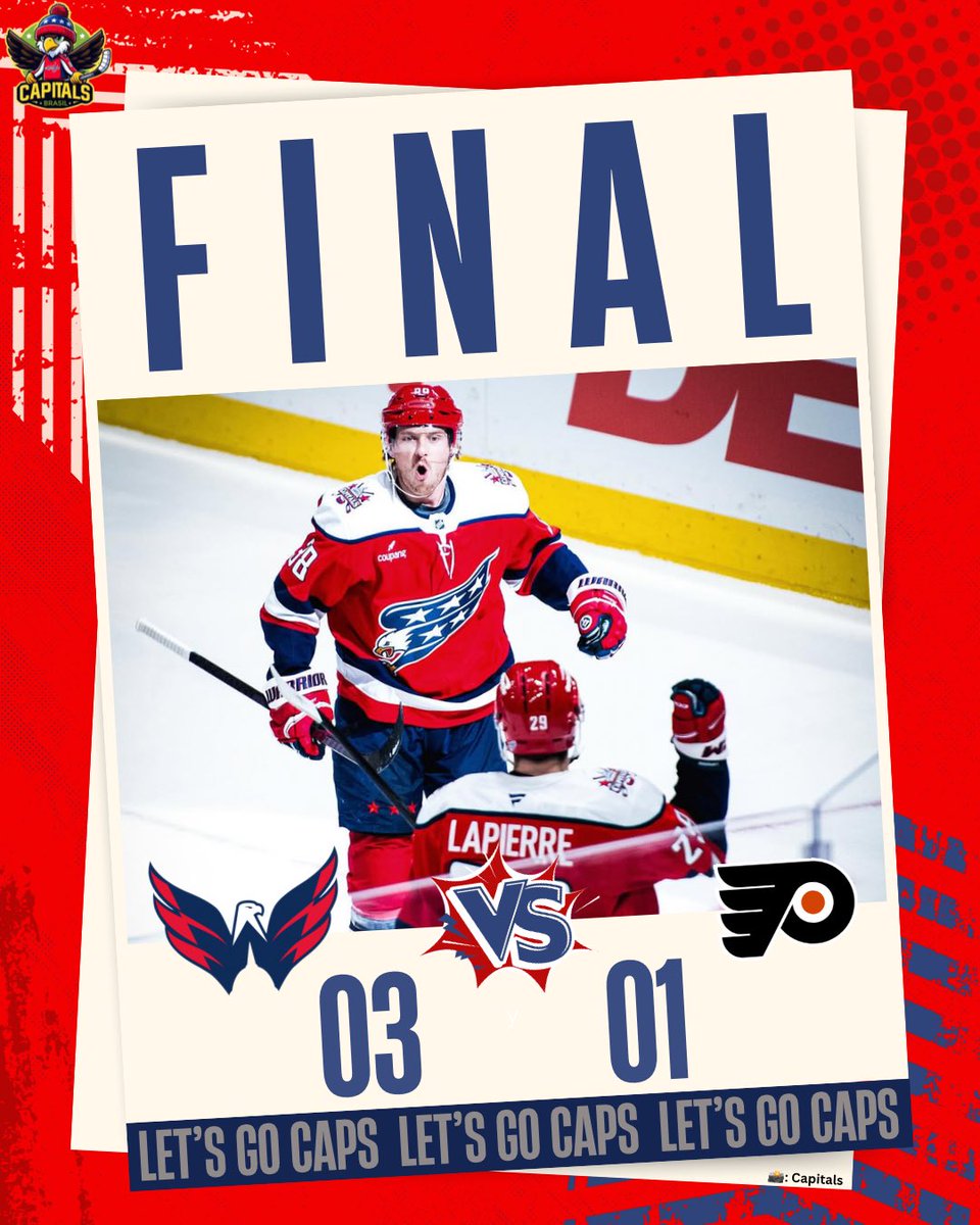 VITÓRIA DO CAPITALS 🦅

🚨 Rasmus Sandin, Trevor van Riemsdyk, Aliaksei Protas
🥅 23 defesas do Logan Thompson

╰➤ PRÓXIMO JOGO:  
🗓️ 27/02 - ⏰ 21:00 - 🆚 Golden Knights