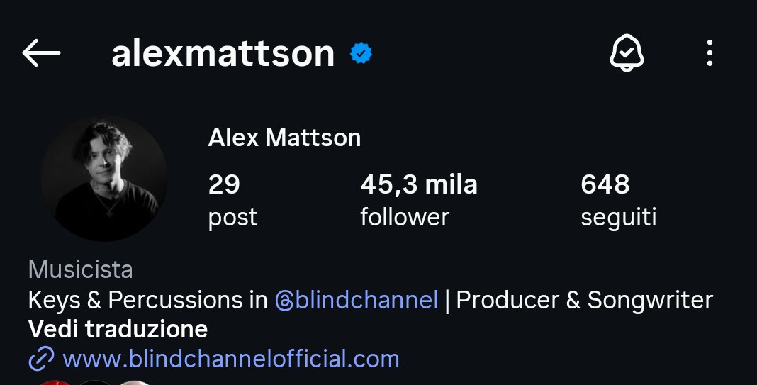 Aleksi has changed his profile photo and biography on Instagram.