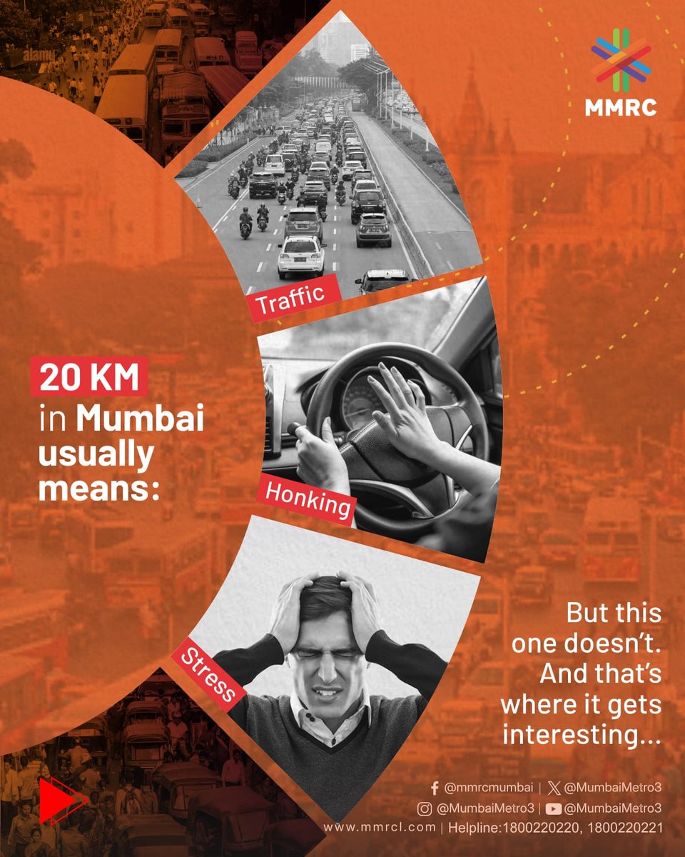 MumbaiMetro3's tweet photo. Skip the traffic. Choose Aqua Line. 🚇
Reach your destination on time, every time.

ट्रॅफिक टाळा, अ‍ॅक्वा लाईनने प्रवास करा. 
वेळेत आपल्या इच्छित स्थळी पोहोचा.

#AquaLine #MumbaiMetro #OnTimeTravel https://t.co/h79MAv773P