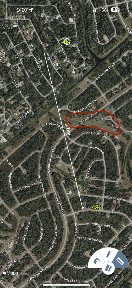 nickdigiWX's tweet photo. @bryan_maxw46284 Wish I could place a station in one of the spots that may be the coldest around here. Looking via satellite, this is an even more wide open area, further conducive for radiational cooling, and with less warmer air trapped in nearby surrounding woods. https://t.co/6KwXP2WBWh