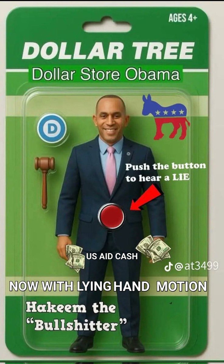 ASweethardt's tweet photo. @NikkibytheSeas @DavidJHarrisJr Reports say #hakeemjeffries hates this #meme of him!🤣
#corruptdemocrats #hakeemjeffriesShutDown #undocumentillegals #illegalaliens #openborders #demwitdemocrats #democratshateamerica #DemocratsAreDestroyingAmerica #wokeleftist #libtards #socialist #morons #mentallyill
#TDS🤡💩💀 https://t.co/jjTvczBczq