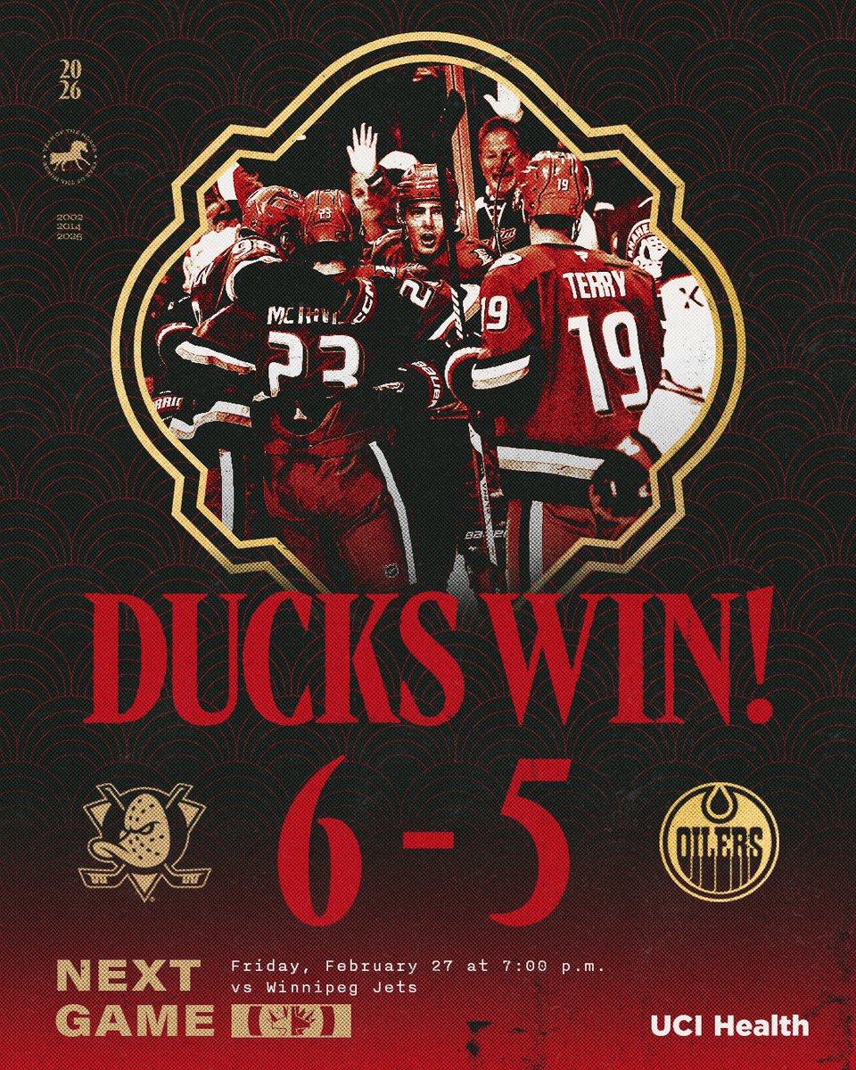 AnaheimDucks's tweet image. DUCKS COMEBACK DUB!!!!

#FlyTogether