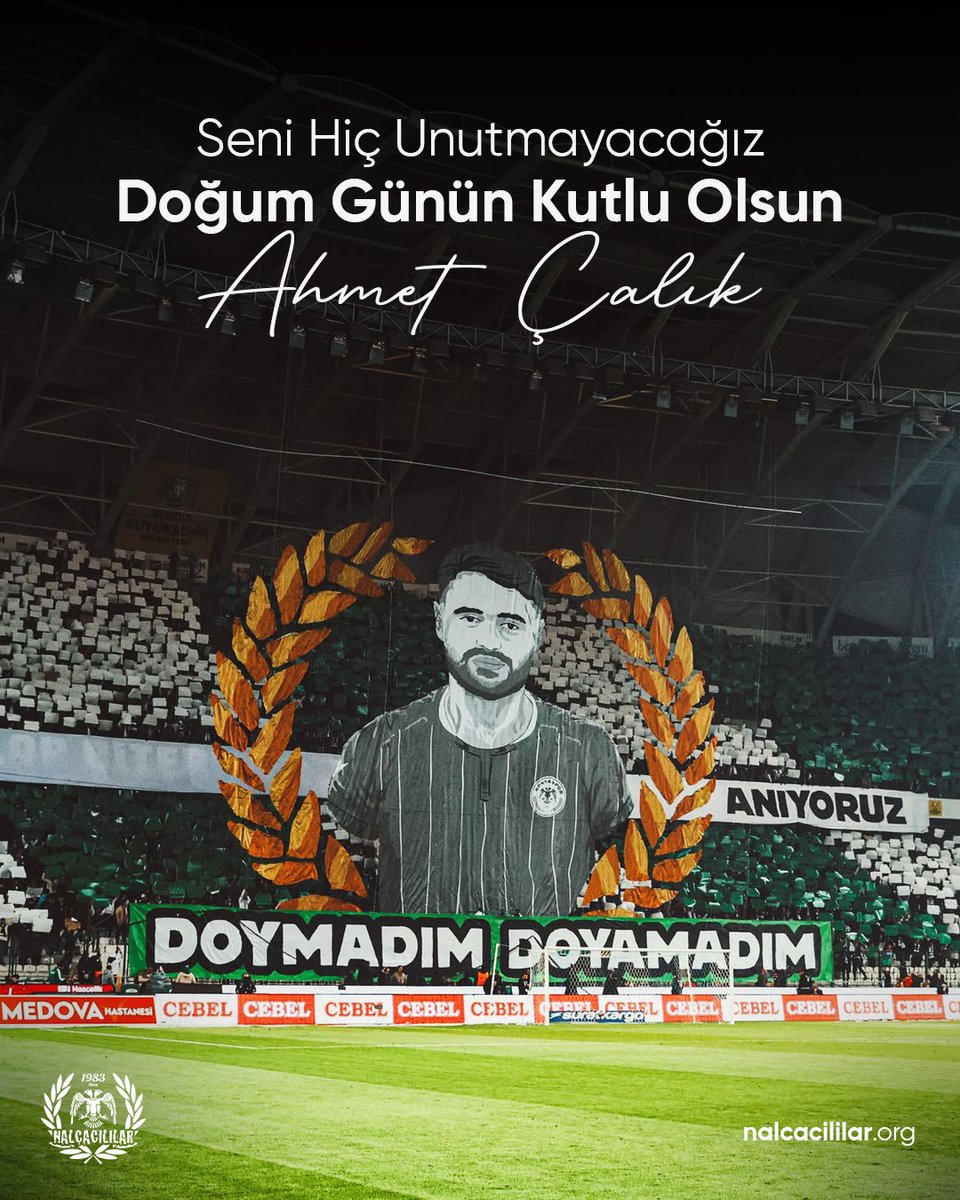 Seni hiç unutmayacağız, hep bizimlesin…

İyi ki doğdun #AhmetÇalık