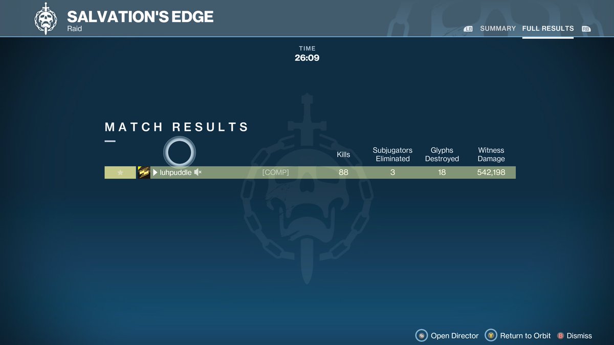 luhpuddle's tweet photo. SOLO WITNESS IS DONE ✅

157 attempts and 6 days from knowing next to nothing about the encounter to clearing 

Full video and fail montage will be posted on YouTube soon ❤️🫶

#Destiny2 #solowitnessordrinkpiss #pve #Bungie #lowmans https://t.co/2KFUWLPW0I
