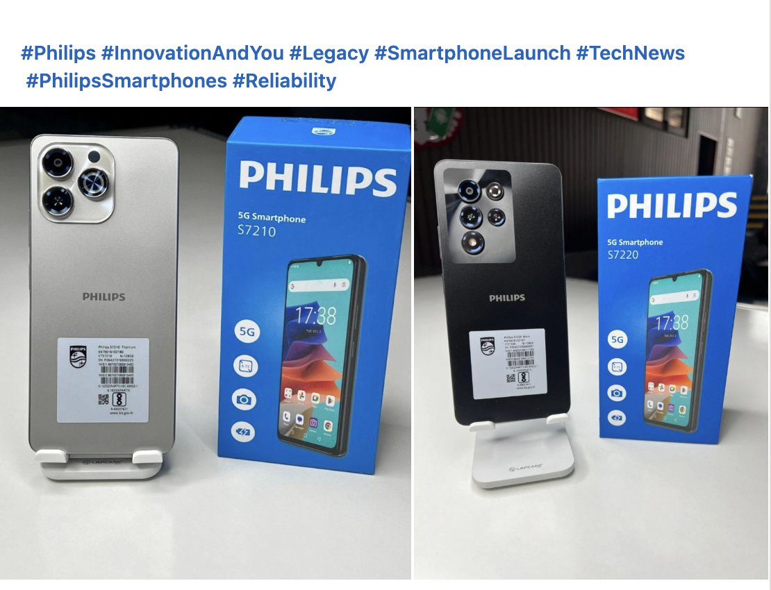 bansalabhishek5's tweet image. Philips 5G Smartphone officially launched

#oseldevices #osel