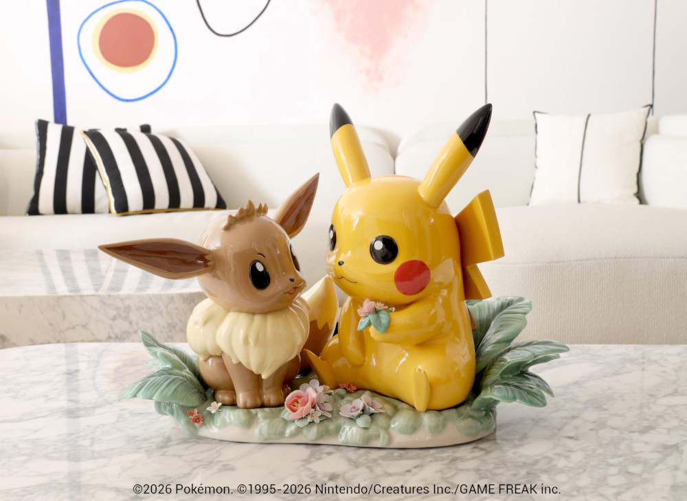 ピカチュウ＆イーブイの100万円のオブジェが登場。288体限定制作となる