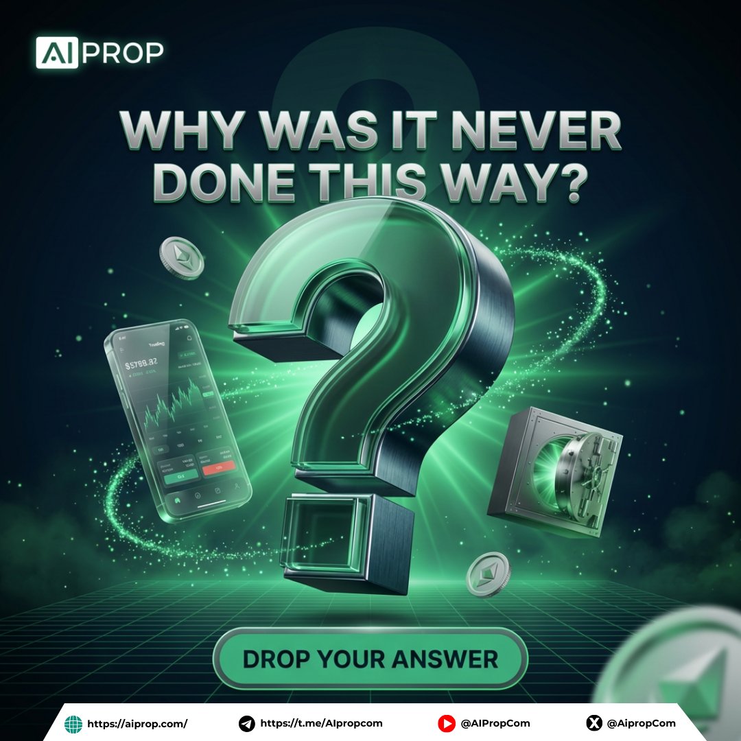 AipropCom's tweet photo. Once traders see this… there’s no going back.

Not easier.
Just clearer.

⏳ Final countdown before the reveal.

#AIProp #SkillFirst #QuestionTheSystem #PropTrading #TraderMindset #PassFirstPayLater https://t.co/D8hDHxk1s9