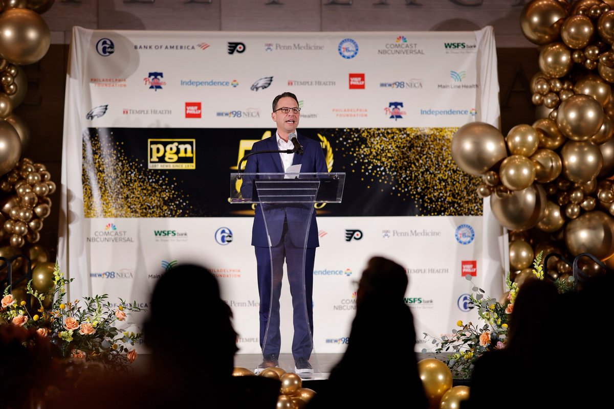 For 50 years, <a href="/phillygaynews/">Philadelphia Gay News</a>  — the first weekly LGBTQ+ news publication in the country — has lifted up the voices of LGBTQ+ Pennsylvanians and paved a path for progress.

It was an honor to be at the Constitution Center tonight to celebrate their historic anniversary with my