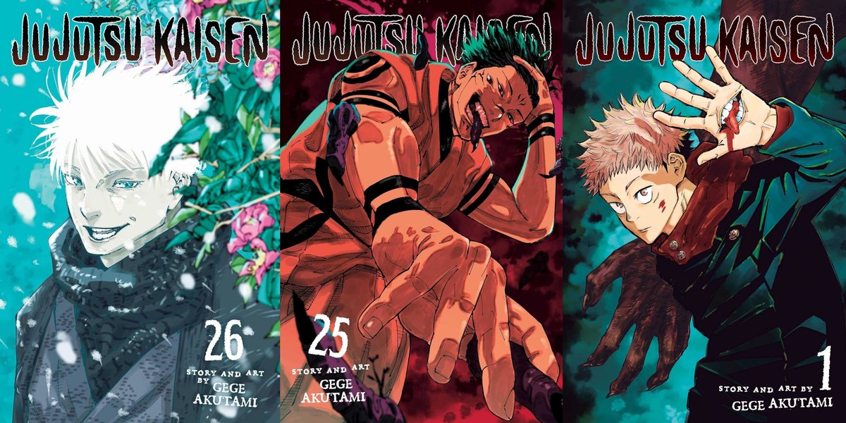 Jujutsu Kaisen Manga Volume 26(🥇), Volume 25(🥈) &amp; Volume 1(🥉) were the Top-3 Best Selling Manga Volumes in US for the year 2025