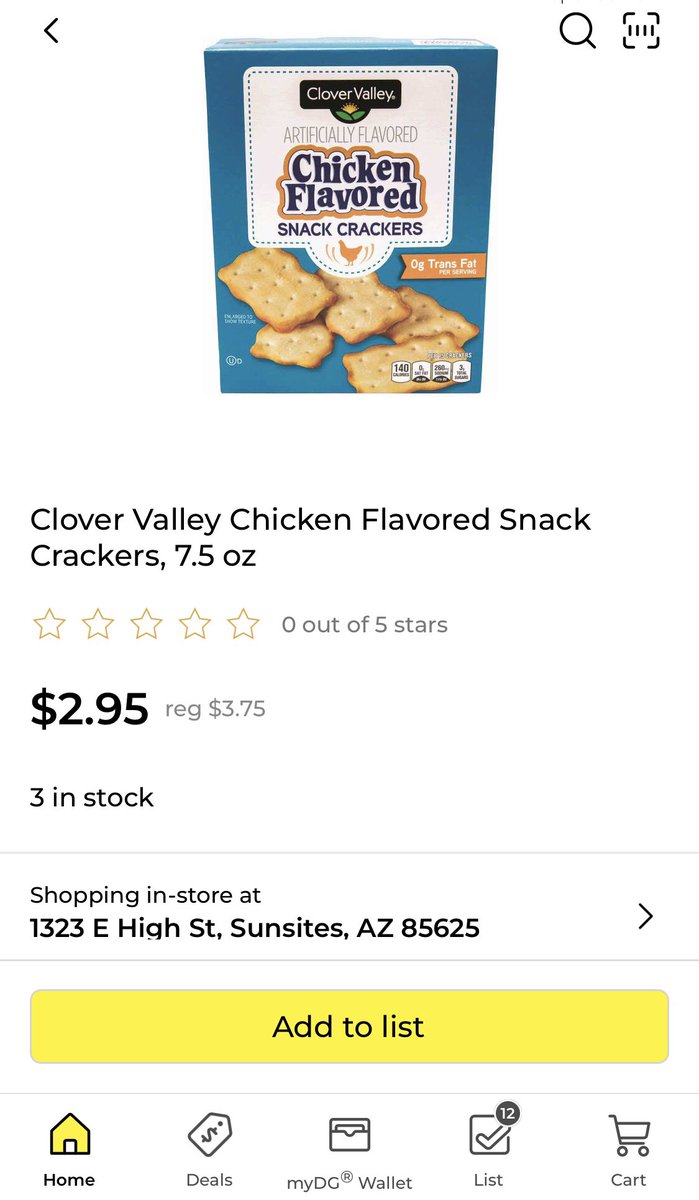 There are Zero in stock! There has been zero in stock for over a month at this store.

When do y’all do inventory?

<a href="/DollarGeneral/">Dollar General</a>