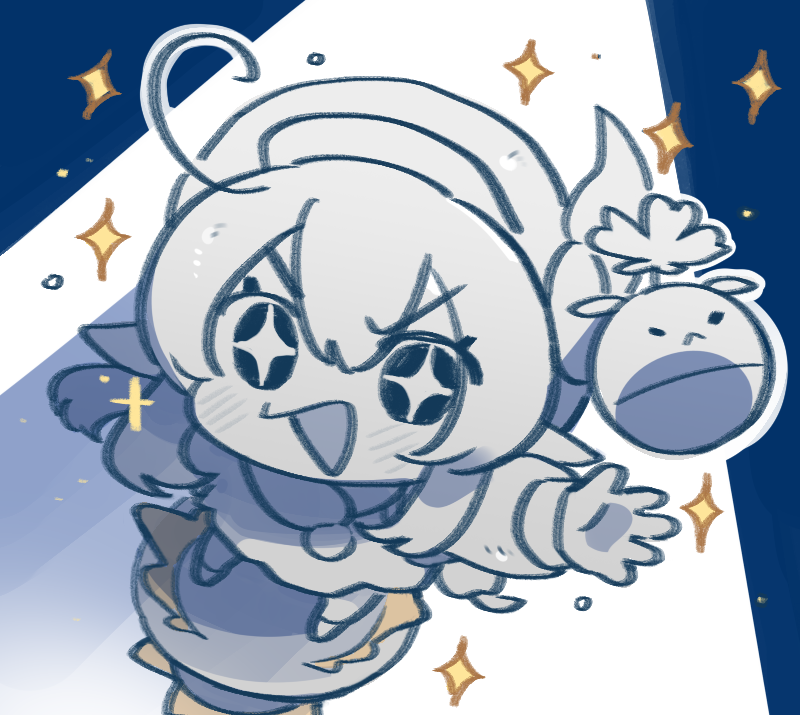 神像と共鳴したら、なんと星落としの湖の魚たちが…！？詳しくは明日モンドに行って、確かめてみてくれよな！