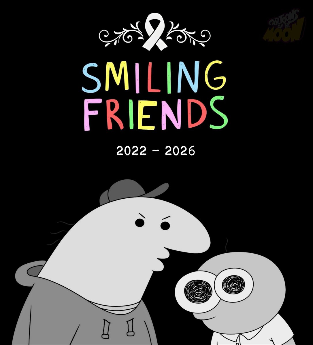 Smiling Friends oficialmente ha TERMINADO luego de tres temporadas. 

Habrá dos episodios de despedida en abril.