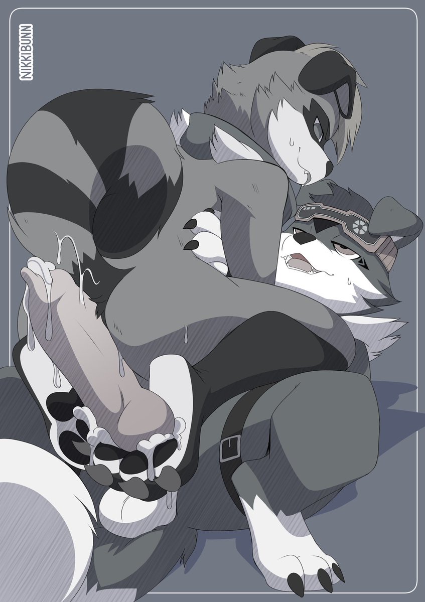 Spunky and I having some fun with his new Gaomon body!

He feels so smooth uvu

Sketch comm by <a href="/Fuwaslowpoke/">Nikki ~ 🌸 Pinkest butt</a> 💙🍆💦🍑🐾