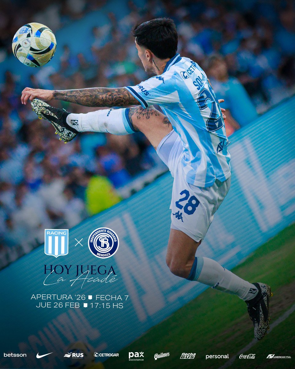 ¡CON TODO HOY, ACADÉ! 🩵🤍