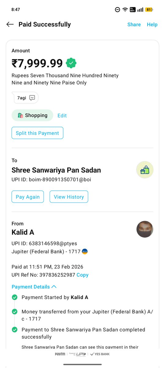 Kalid12stake's tweet photo. What a scam ... @Stake  really all paymet has been made .. u asked me to wait for 3 days and now u give this reason ... Stake support . Is a  bot joke. Had enough..... U literally a scam site. https://t.co/TimFXVY9fD