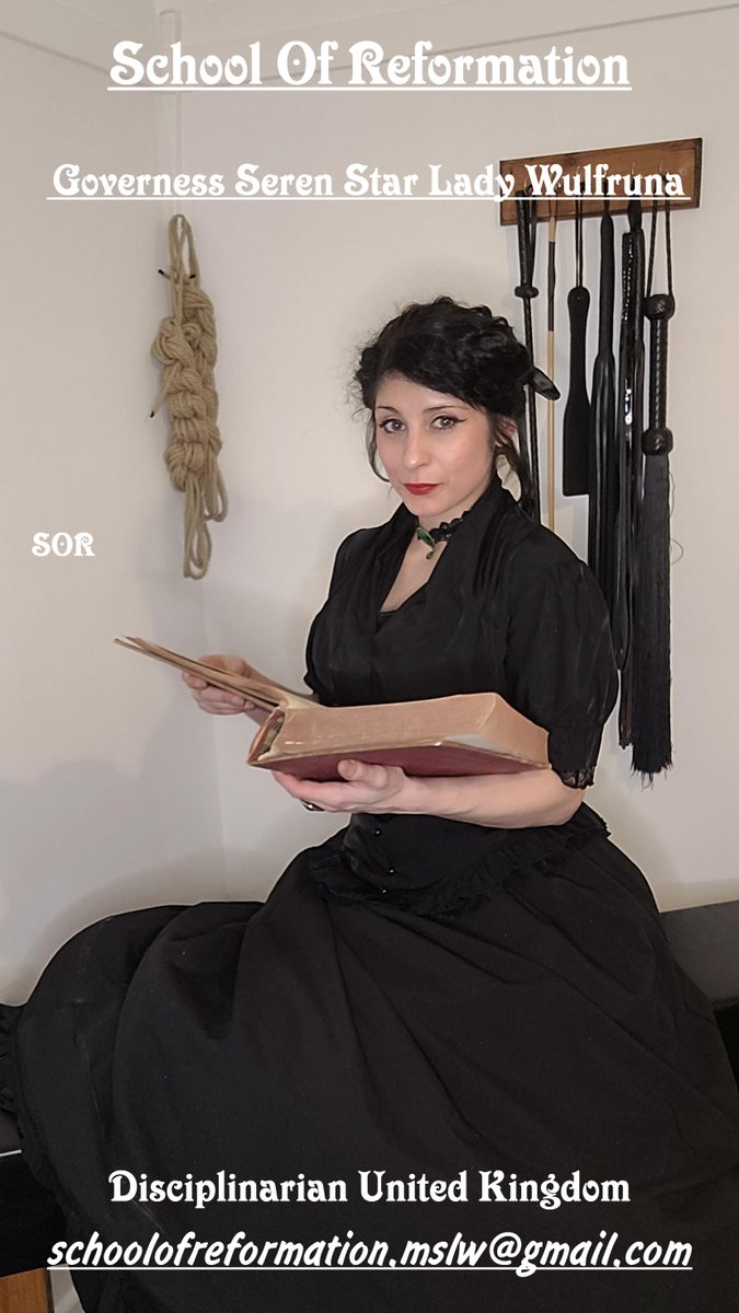 𝕲𝖔𝖛𝖊𝖗𝖓𝖊𝖘𝖘 𝕸𝖎𝖘𝖘 𝕾𝖙𝖆𝖗 𝕷𝖆𝖉𝖞 𝖂𝖚𝖑𝖋𝖗𝖚𝖓𝖆
SOR | School Of Reformation🗝️
I'm Filled With Joy As I Hear Your Foot Steps I Tingle With Excitement As You Come Nearer &amp; Nearer Into My Prescence, Every Step Ever So Closer To Your Much Needed Awaiting Punishment.