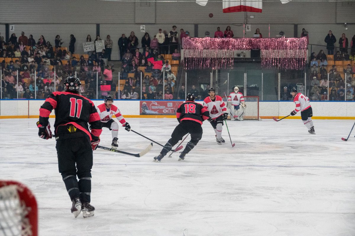 dylankrugerbc's tweet photo. We all have a role in stopping bullying. Today’s Battle of the Badges hockey game brought nearly 2,000 Delta students together to stand for kindness, respect, and inclusion on Pink Shirt Day. Delta showed what taking a stand looks like. #PinkShirtDay https://t.co/aEsQypWk5I