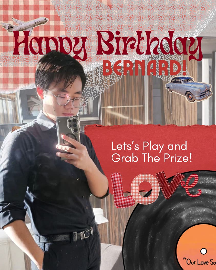 pengenkerjaa's tweet photo. ✨️Bernard's Main Birthday Project✨️
Guys ikutan main game yuk, nanti bisa dapet photocard online sampai scrapbook loh 😉
Easy : https://t.co/esDwJ8GTu9
Medium: https://t.co/6Dpo1Noi1k
Cast lain: https://t.co/ynre78g4as
#HAPPYBERnardDAY #Born2Be2nard #BERNtoShine #Bernard https://t.co/z1Lcjjg2Py